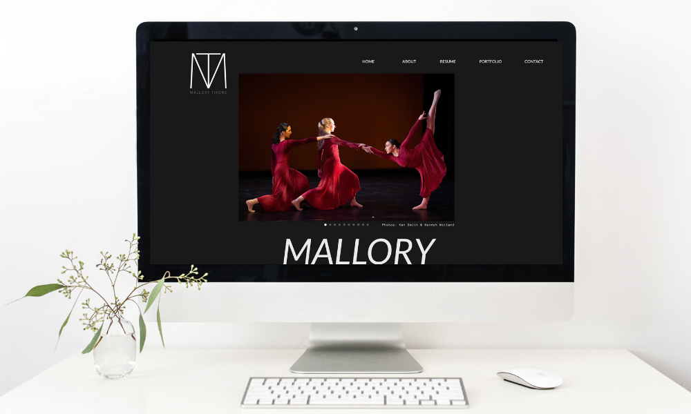 Technical Theatre and Design Student Website Built with Showit